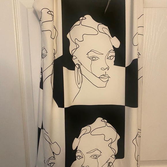 Strapless Black and white dress - Picture 3 of 7